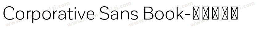 Corporative Sans Book字体转换